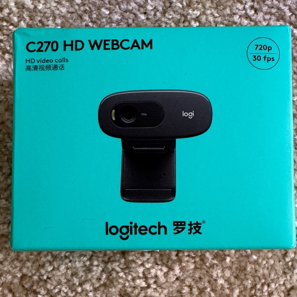 NWT - Logitech C270 HD Webcam